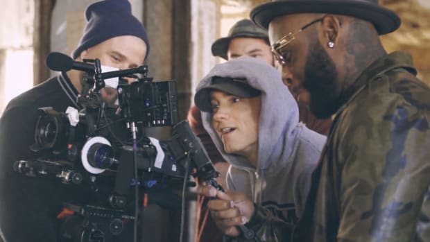 Eminem, behind-the-scenes video