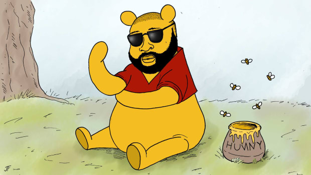 Rick Ross as Winnie The Pooh, 2019