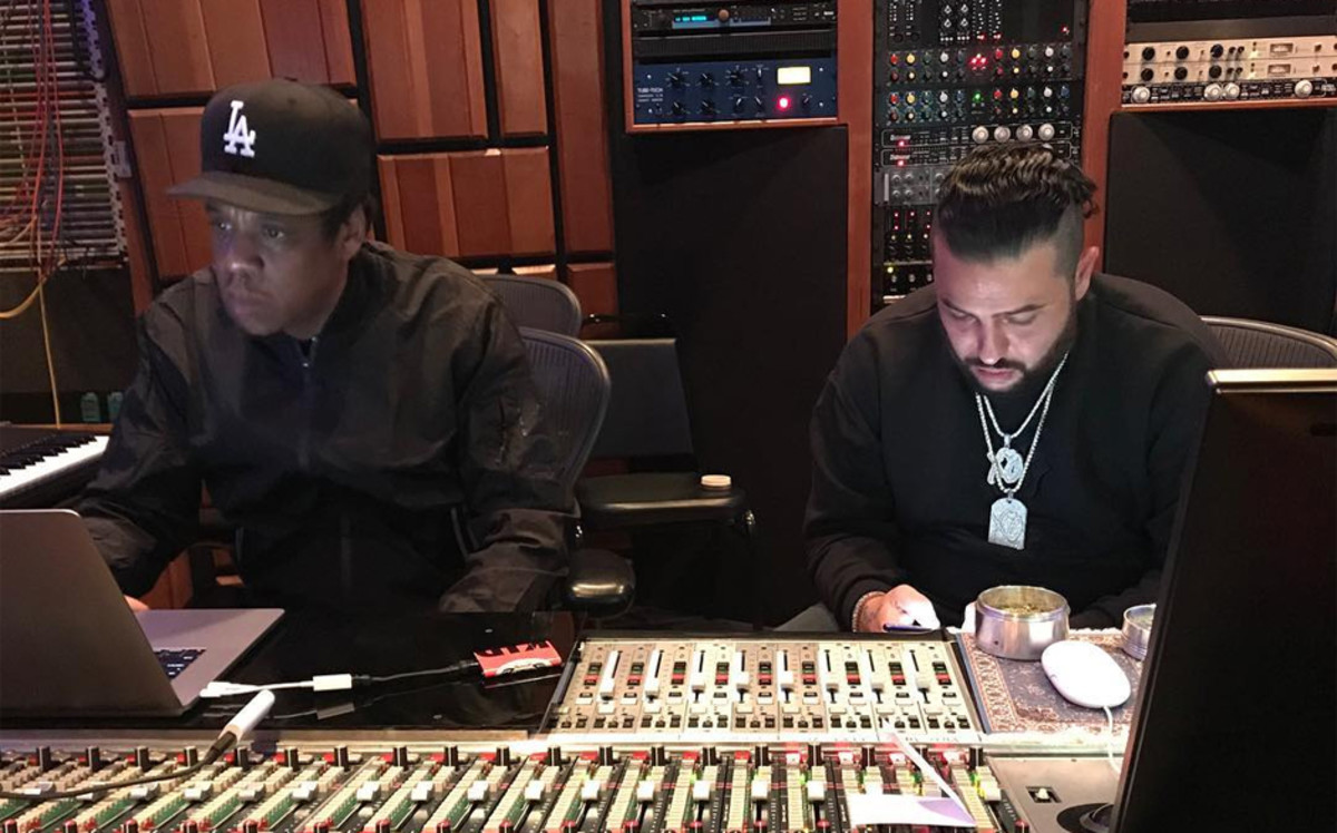 Belly in the studio with JAY-Z