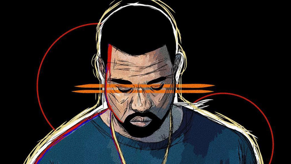 Kanye West illustration, Trump, Twitter, 2018