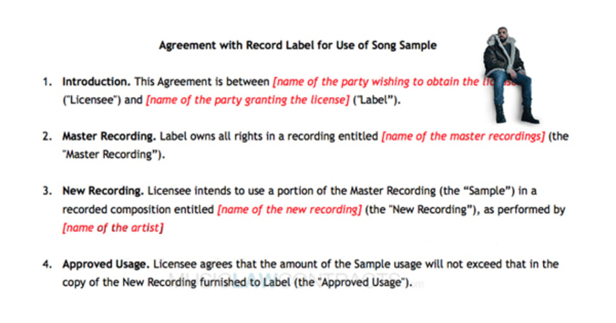 Sample Recording Agreement